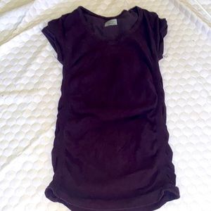 athleta scrunched fit workout shirt